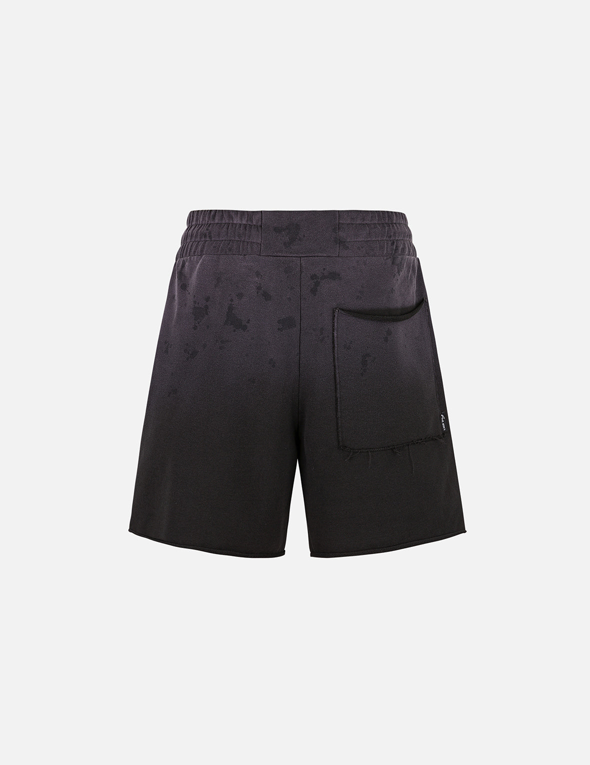 海鷗與商標刺繡寬版休閒運動短褲